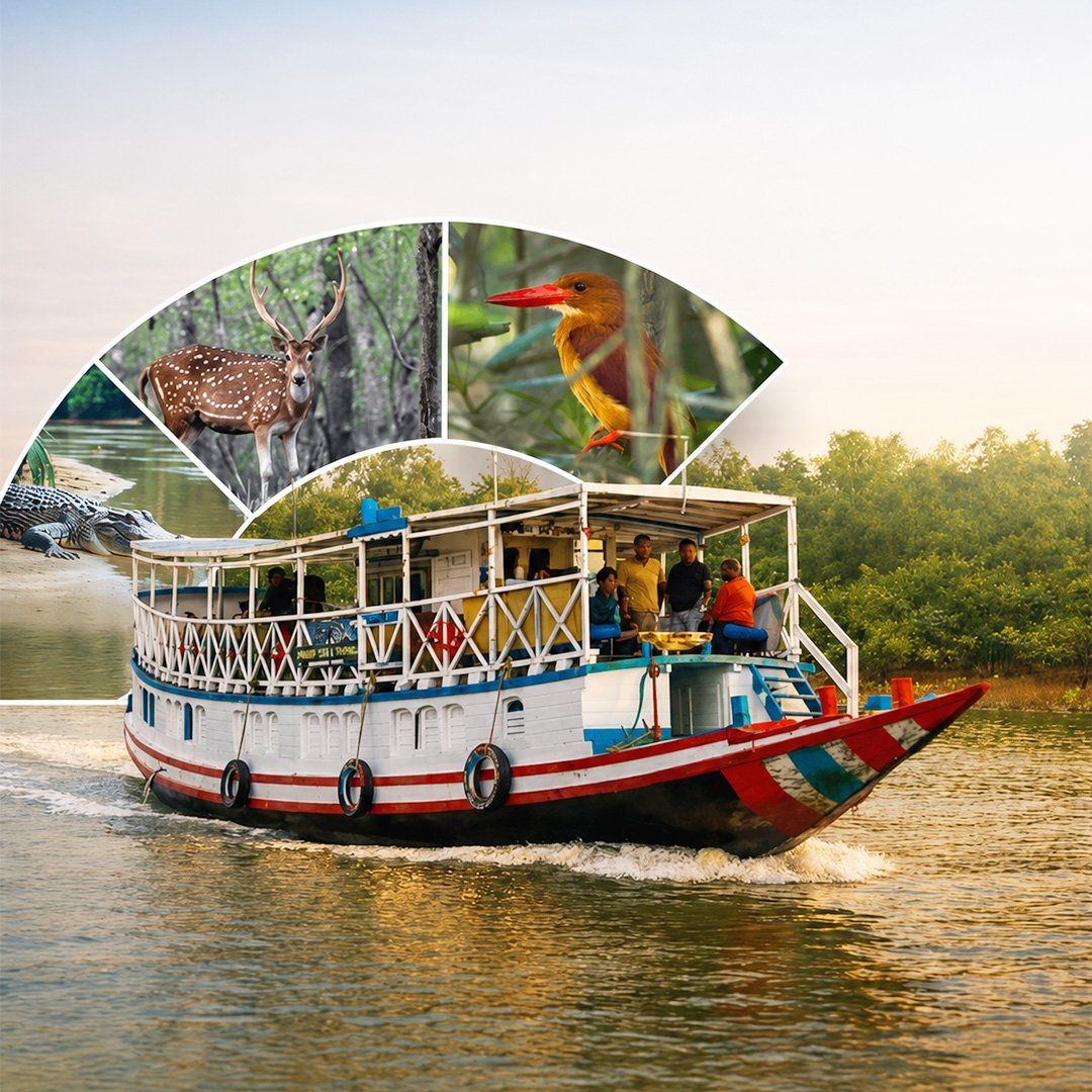 Holiday boat scene